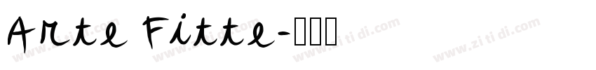 Arte Fitte字体转换